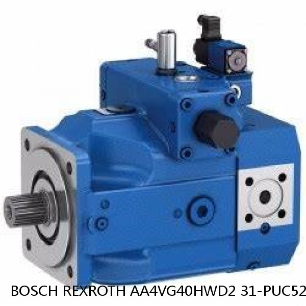 AA4VG40HWD2 31-PUC52F045D-S BOSCH REXROTH A4VG Variable Displacement Pumps